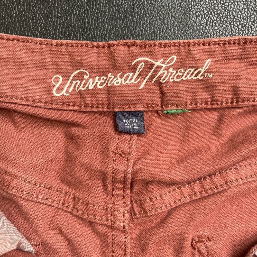 10/30 universal thread high rise midi shorts mauve button fly - Picture 5 of 6
